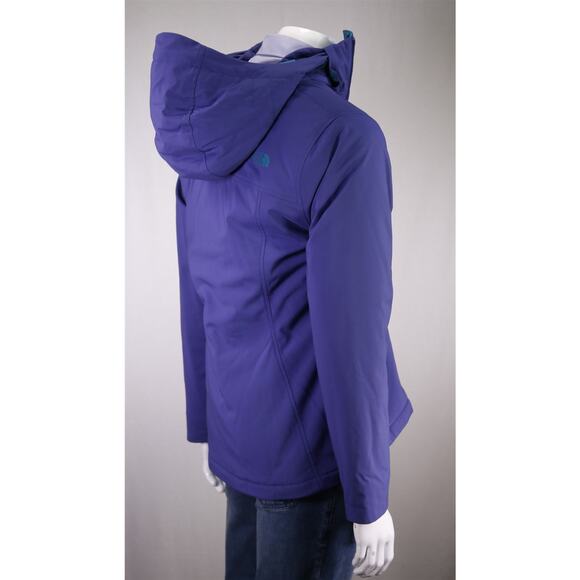 The North Face Women's Purple Zip Front Primaloft Hooded Windwall Jacket XL - Picture 6 of 10